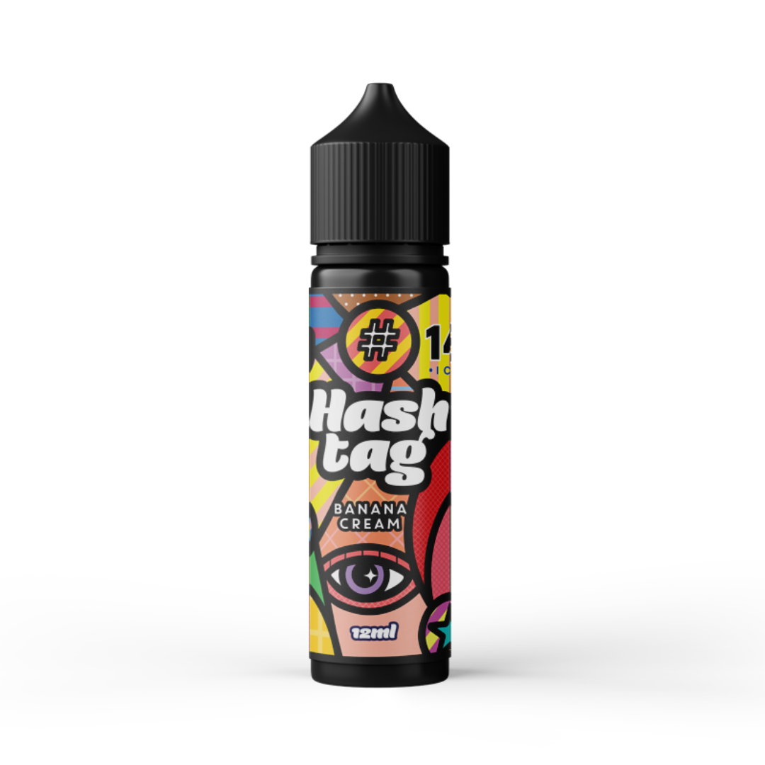 HASHTAG -#14 BANANA CREAM (ICE) 12/60 ML - Let's Vape