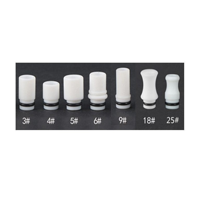 510 Teflon White Series Drip Tip - Let's Vape