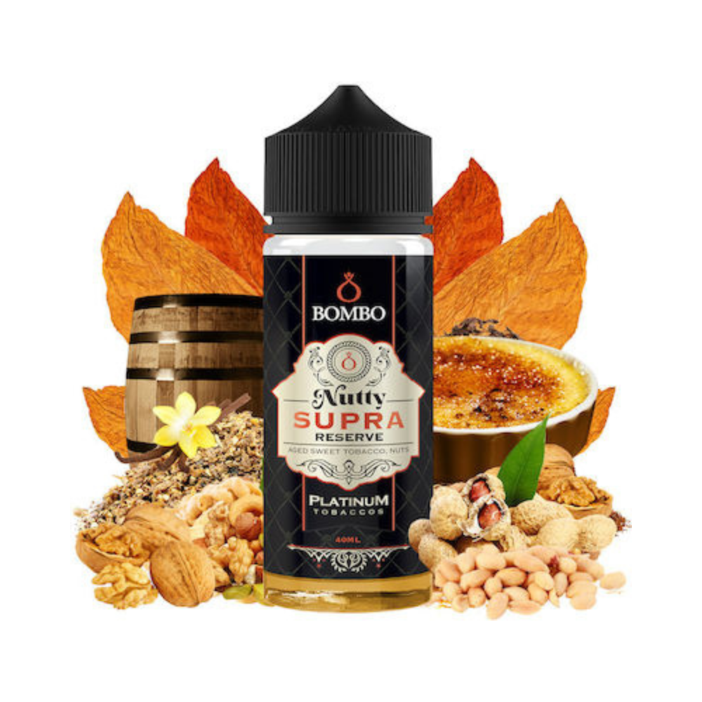 Bombo Platinum Tobaccos Nutty Supra Reserve Flavor Shot - Let's Vape