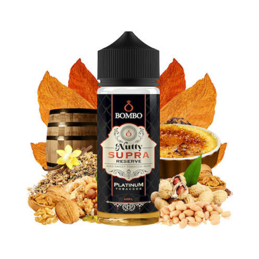 Bombo Platinum Tobaccos Nutty Supra Reserve Flavor Shot - Let's Vape