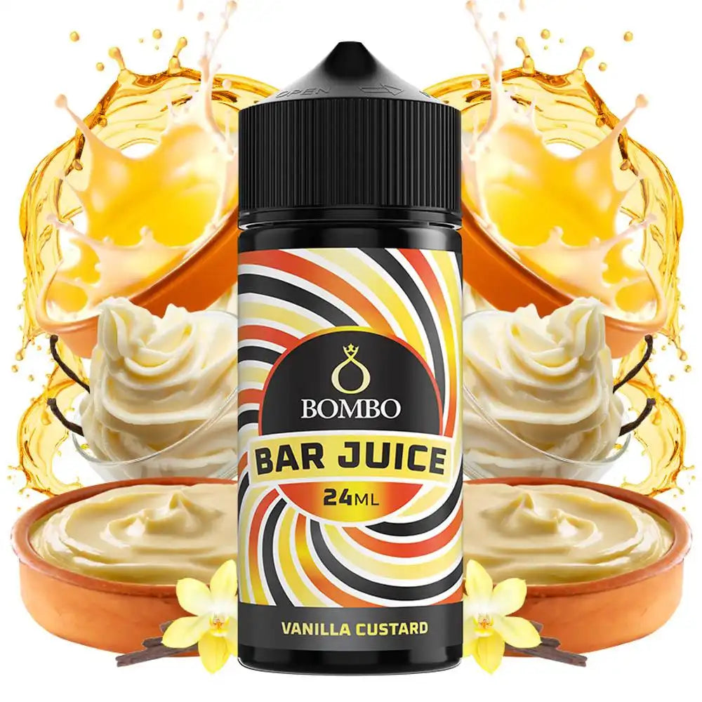 Bombo Bar Juice Vanilla Custard 120ml 97235f-3.myshopify.com