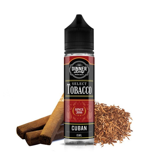 Dinner Lady Select Tobacco Cuban 60ml - Let's Vape
