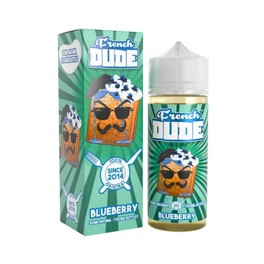 French Dude Blueberry Flavour Shot 120ml - Let's Vape