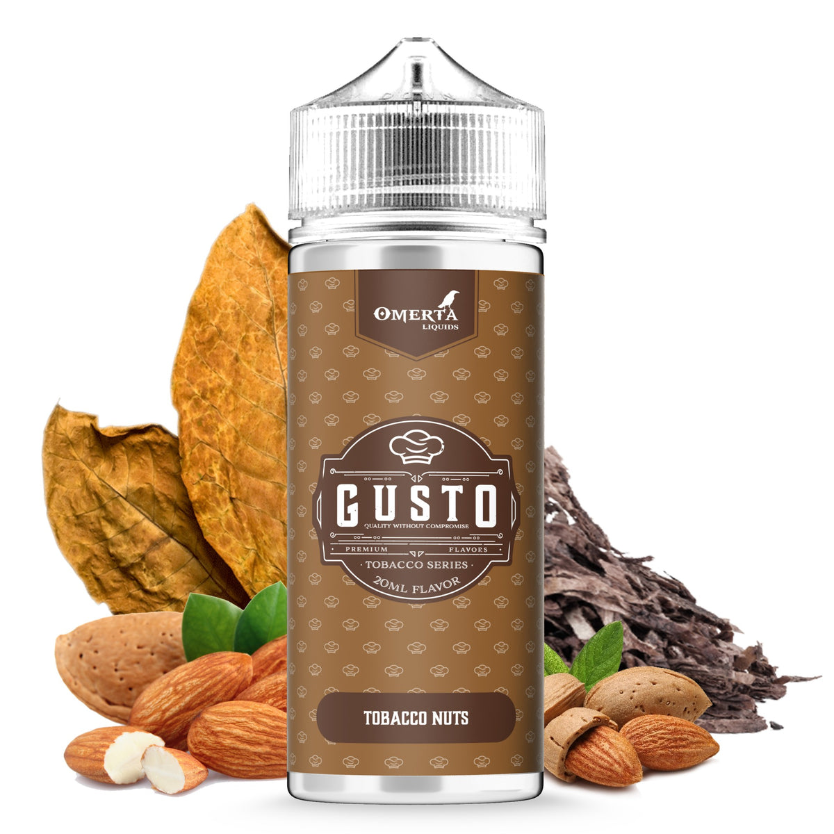 Omerta Gusto Tobacco Nuts Flavor Shot 10/60ml & 20/120ml