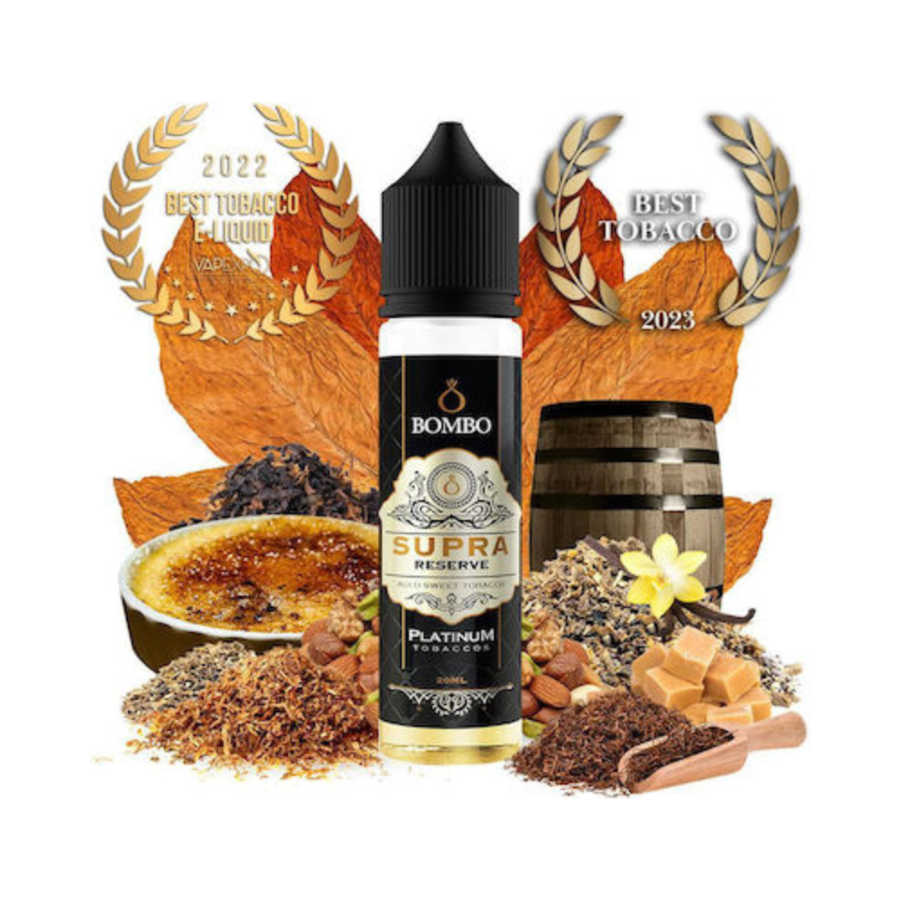 Bombo Platinum Tobaccos Supra Reserve Flavor Shot - Let's Vape