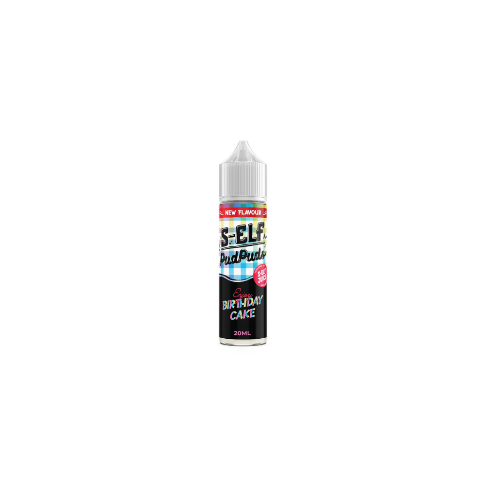 S-Elf Juice Pud Puds Birthday Cake Flavor Shot 60ml - Let's Vape