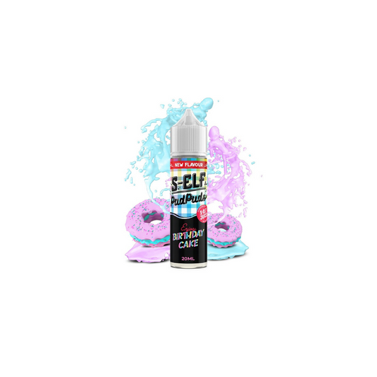 S-Elf Juice Pud Puds Birthday Cake Flavor Shot 60ml - Let's Vape