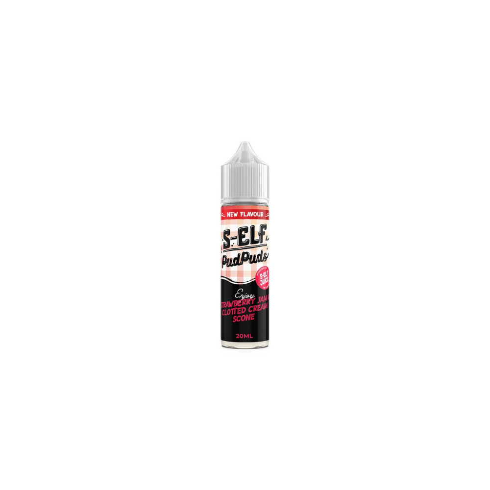 S-Elf Juice Pud Puds Strawberry Jam & Clotted Cream Scone Flavor Shot 60ml - Let's Vape