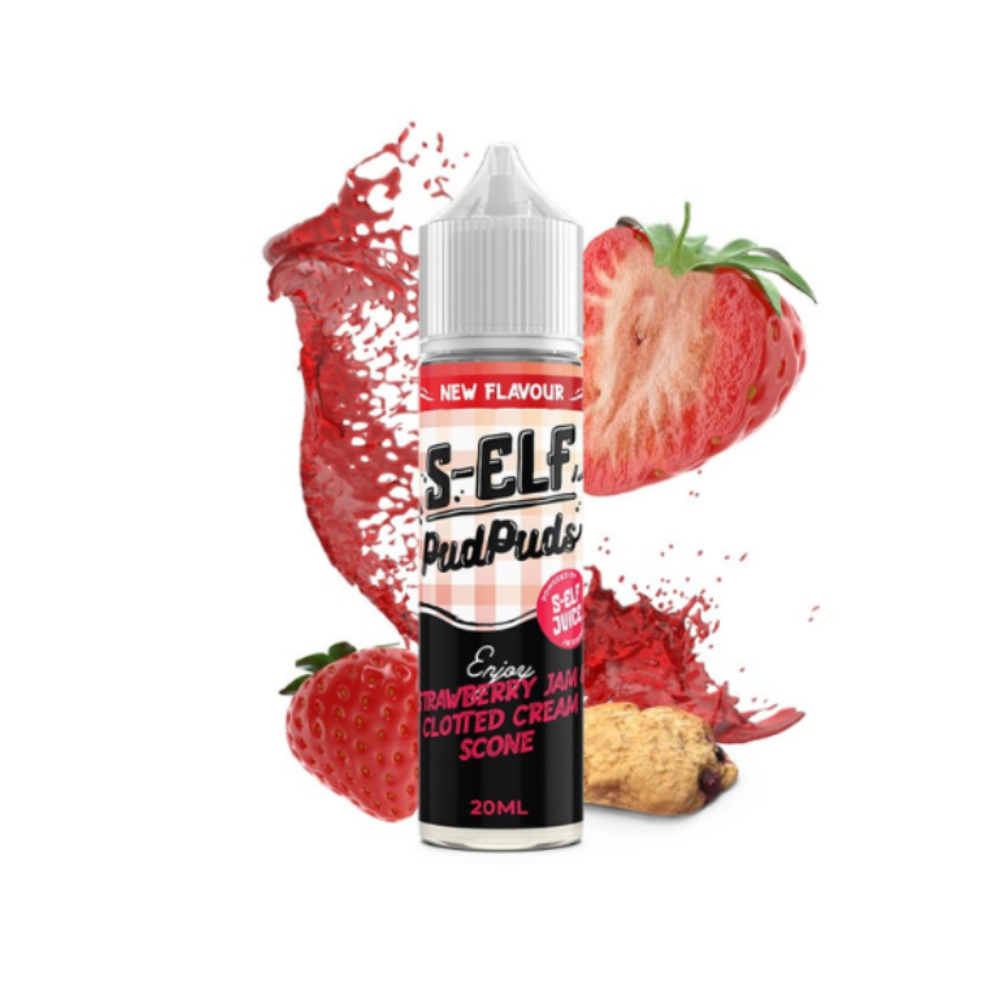 S-Elf Juice Pud Puds Strawberry Jam & Clotted Cream Scone Flavor Shot 20/60ml