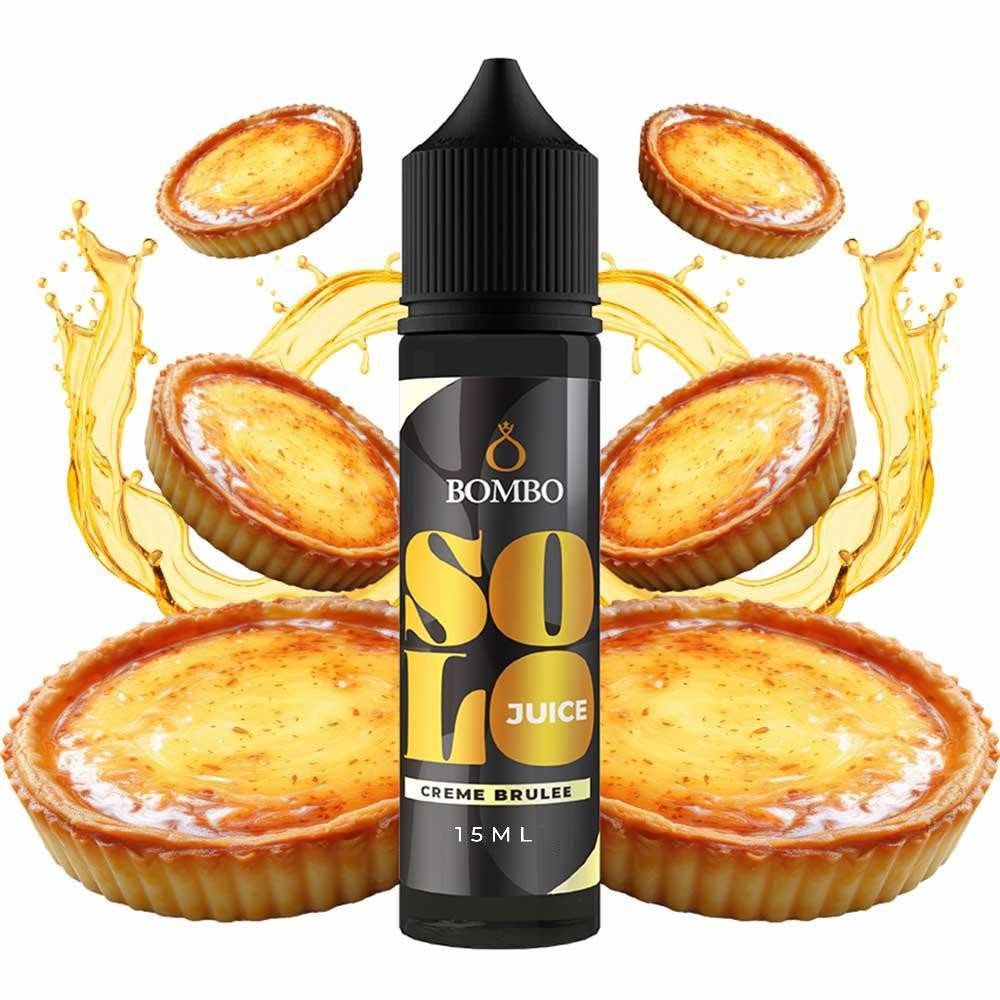 Bombo Solo Juice Creme Brulee Flavour Shot 15/60ml – Κρέμα Βανίλιας & Καραμέλα (Crème Brûlée)