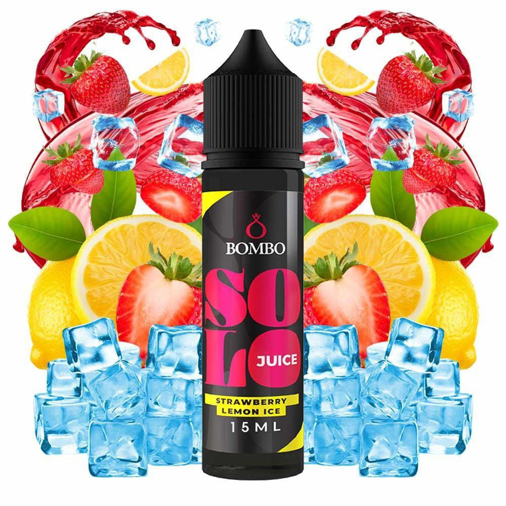Bombo Solo Juice Strawberry Lemon Ice Flavour Shot 15/60ml – Φράουλα, Λεμόνι & Πάγος