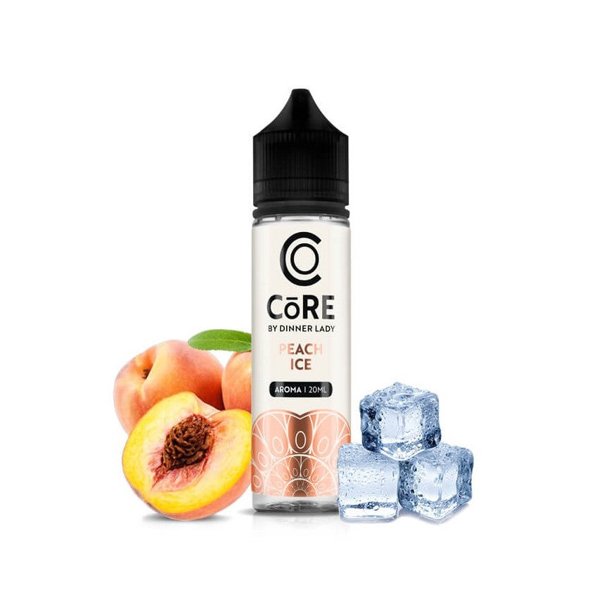 Dinner Lady Core Peach Ice Flavour Shot 60ml - Let's Vape