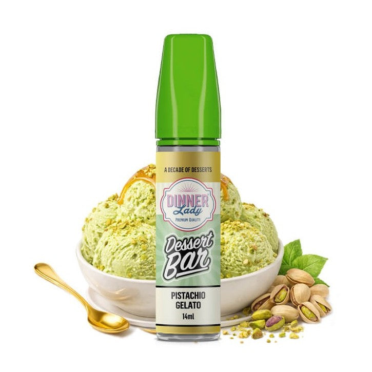 Dinner Lady Dessert Bar Pistachio Gelato Flavour Shot 14/60ml – Παγωτό Φυστίκι, Κρέμα & Καβουρδισμένοι Ξηροί Καρποί