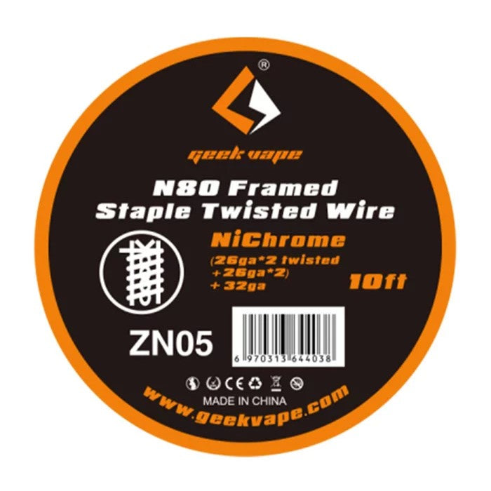 N80 Framed Staple Twisted Wire (26GAx2 Twisted + 26GAx2) + 32GA - Let's Vape
