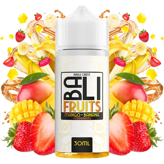 Kings Crest Bali Fruits Mango Banana Strawberry Flavor Shot 30/120ml – μάνγκο, μπανάνα και φράουλα