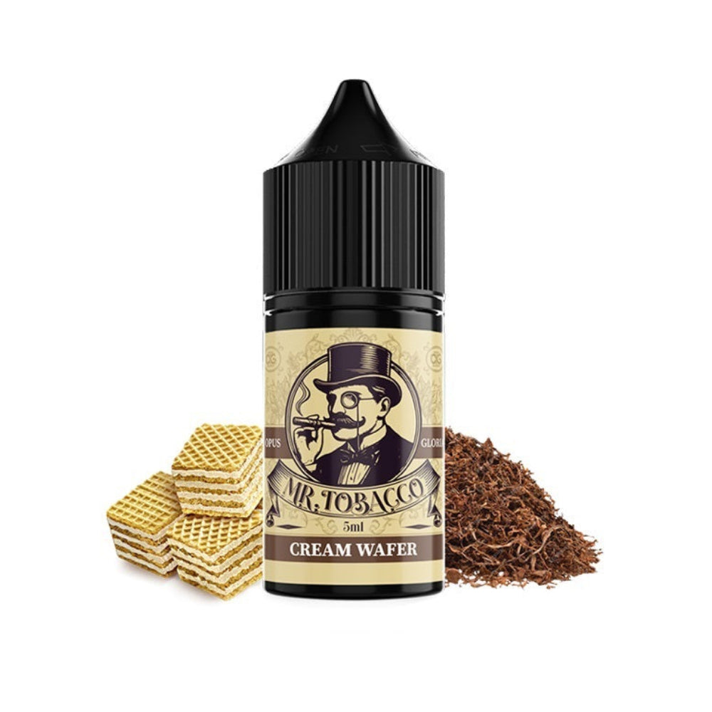 Mr. Tobacco Cream Wafer Flavour Shot 5/30ml – Καπνός, Τραγανή Γκοφρέτα & Κρέμα Βανίλιας