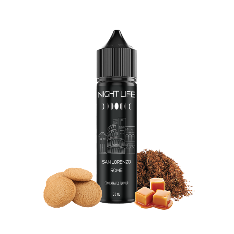 Night Life San Lorenzo 60ml Flavor Shot – RY4 Καπνός, Καραμέλα & Φρεσκοψημένο Μπισκότο