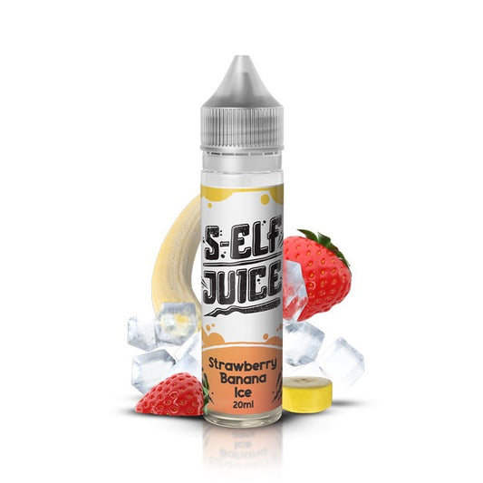 S-Elf Juice Strawberry & Banana Ice Flavour Shot 60ml - Let's Vape