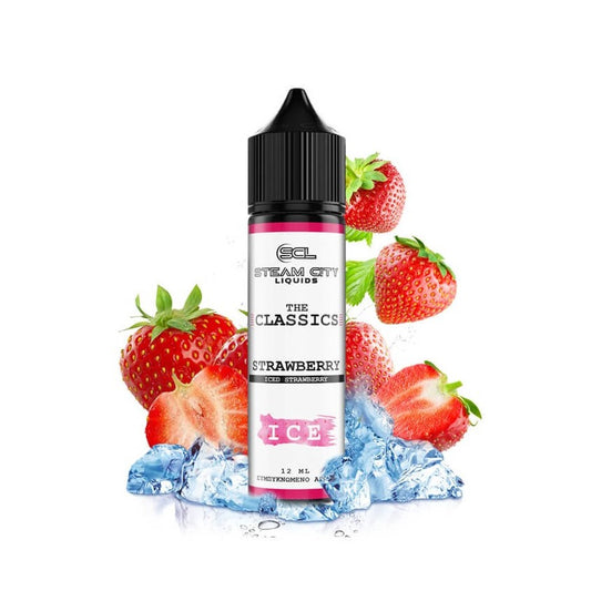 Steam City Strawberry Ice Flavor Shot 60ml - Let's Vape