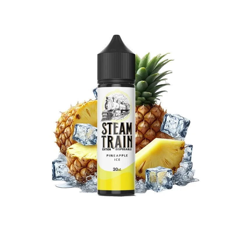 Steam Train Disposable Edition Pineapple Ice Flavour Shot 20/60ml – Παγωμένος Εξωτικός Ανανάς