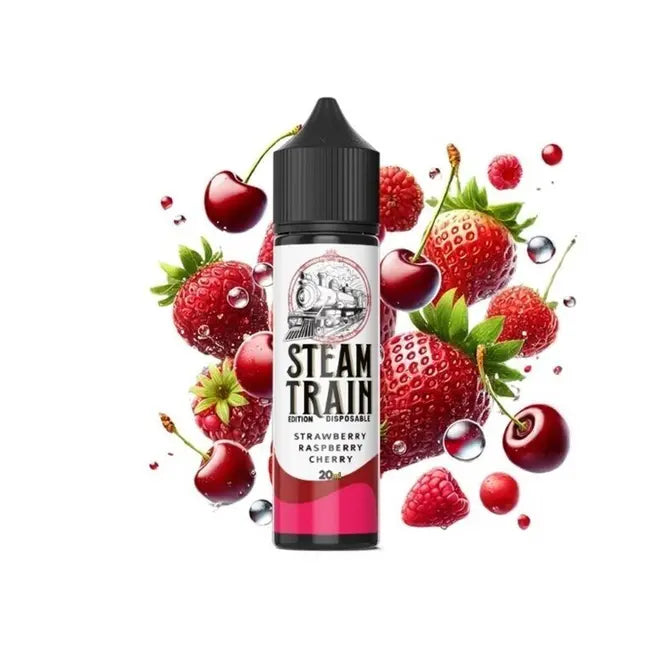 Steam Train Disposable Edition Strawberry Raspberry Cherry Flavour Shot 20/60ml