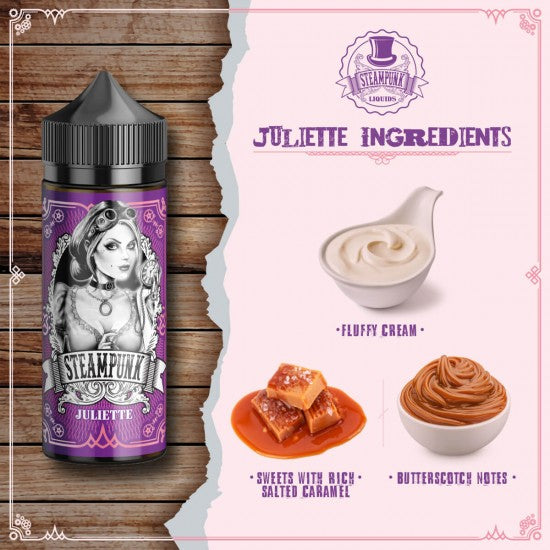 Steampunk Juliette 120ml | Αφράτη Κρέμα, Αλμυρή Καραμέλα & Butterscotch