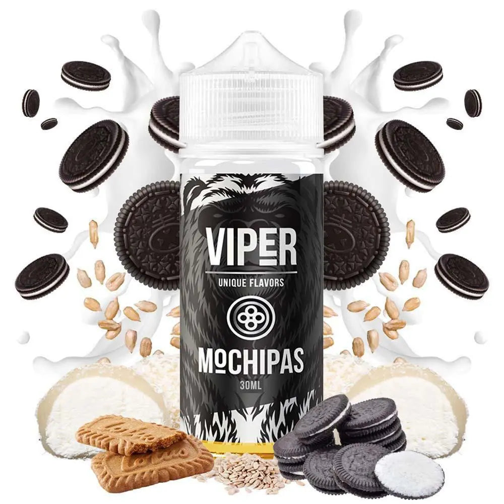 Viper Mochipas Flavorshot 30/120ml – Mochi με Μπισκότα Oreo, Lotus & Νότες Ηλιόσπορου