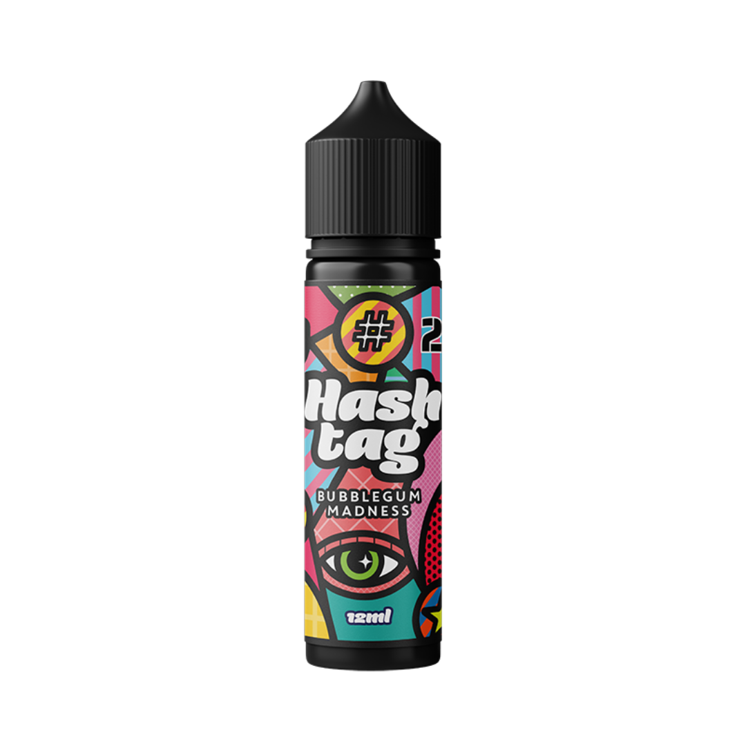 HASHTAG -#20 BUBBLEGUM MADNESS 12/60 ML - Let's Vape 