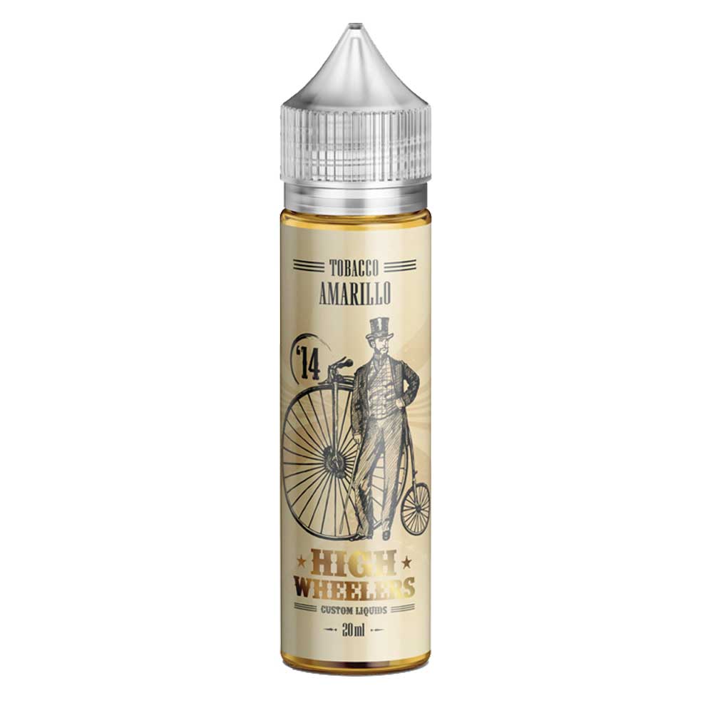 High Wheelers Tobacco Amarillo Flavour Shot 20/60ml – Ξανθά Καπνά Τέξας & Καραμελωμένοι Ξηροί Καρποί