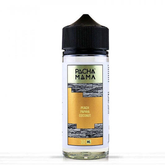Pacha Mama Peach Papaya Coconut Cream 30ml to 120ml - Let's Vape 