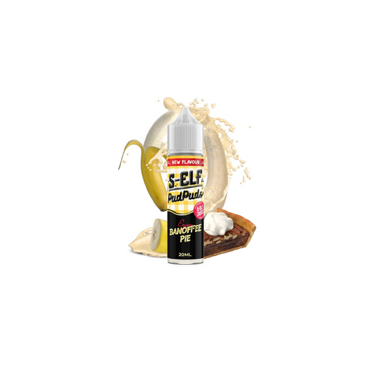 S-Elf Juice Pud Puds Banofee Pie Flavor Shot 60ml - Let's Vape 