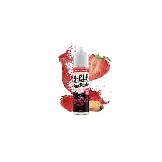 S-Elf Juice Pud Puds Strawberry Jam & Clotted Cream Scone Flavor Shot 60ml - Let's Vape 