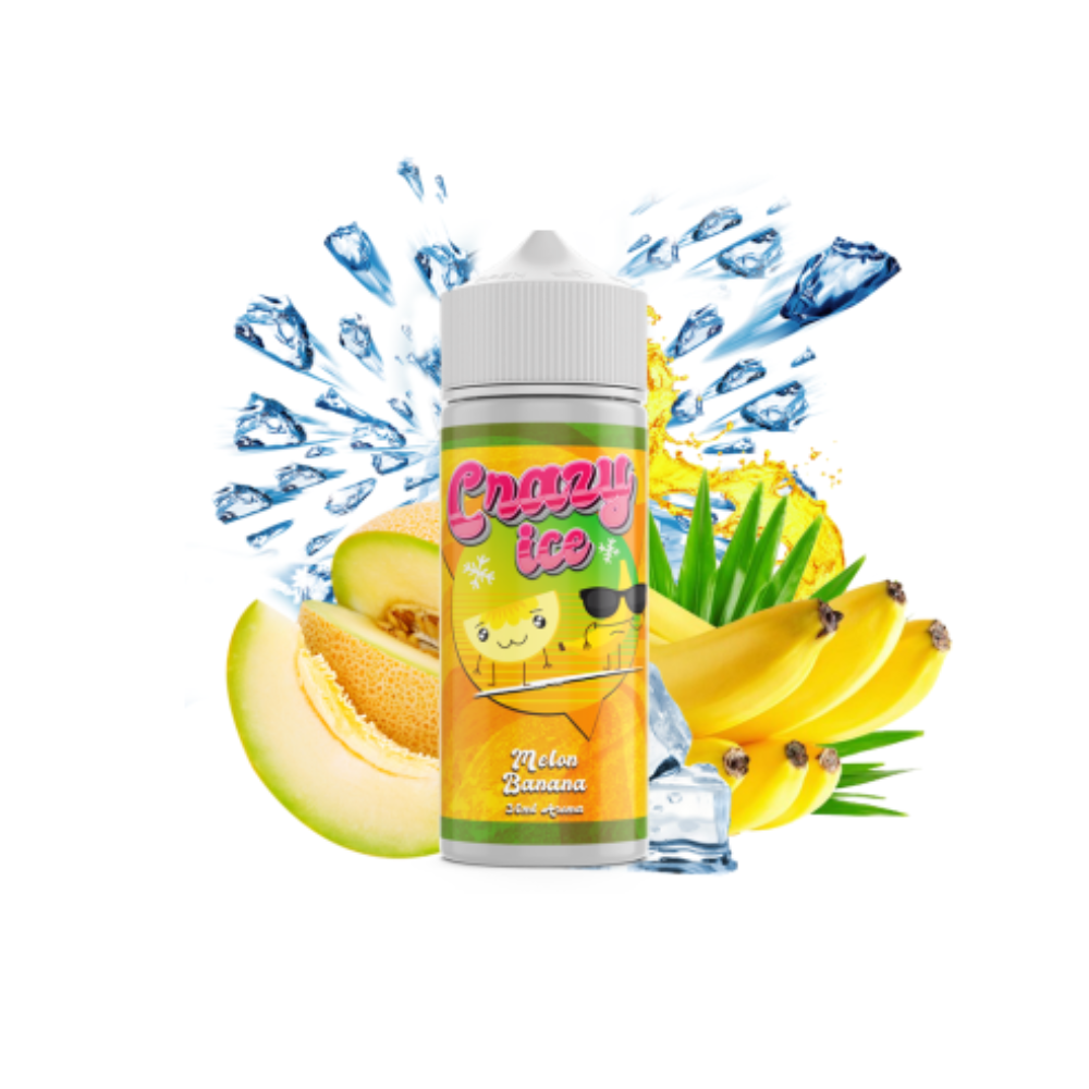 Steam City Crazy Ice Melon Banana Flavor Shot 120ml - Let's Vape 