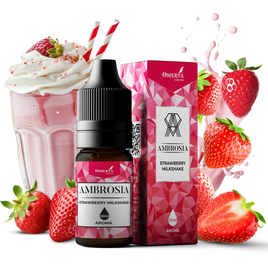 Ambrosia - Strawberry Milkshake (10ml) Συμπυκνωμένο Άρωμα