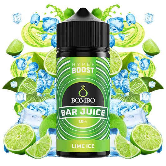 Bombo Bar Juice Hyper Boost Lime Ice Flavorshot 10/120ml – Λάιμ με Πάγο, Έντονα Δροσερό & Γλυκόξινο