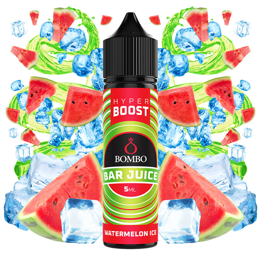 Bombo Bar Juice Hyper Boost Watermelon Ice Flavor Shot 5/60ml – καρπούζι με πάγο