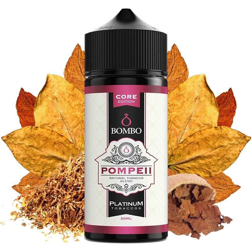 Bombo Platinum Tobaccos Pompeii Flavor Shot 10/60ml & 20/120ml