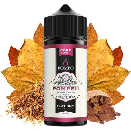 Bombo Platinum Tobaccos Pompeii Flavor Shot 10/60ml & 20/120ml