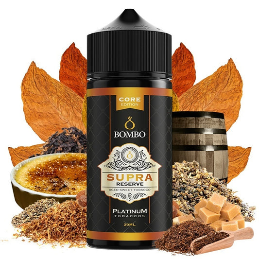 Bombo Platinum Tobaccos Supra Reserve Flavor Shot 10/60ml & 20/120ml