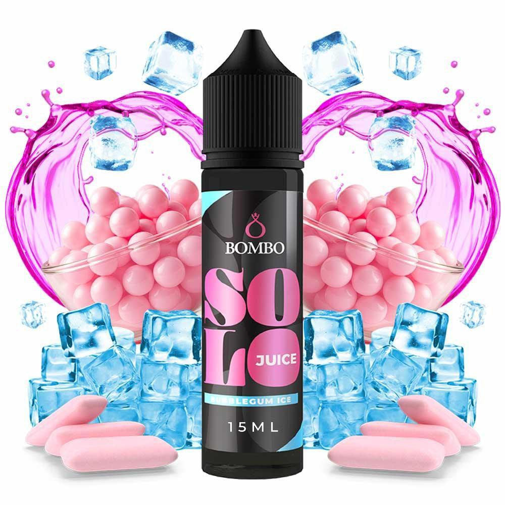 Bombo Solo Juice Bubblegum Ice Flavour Shot 15/60ml – Τσιχλόφουσκα με Δροσερό Πάγο