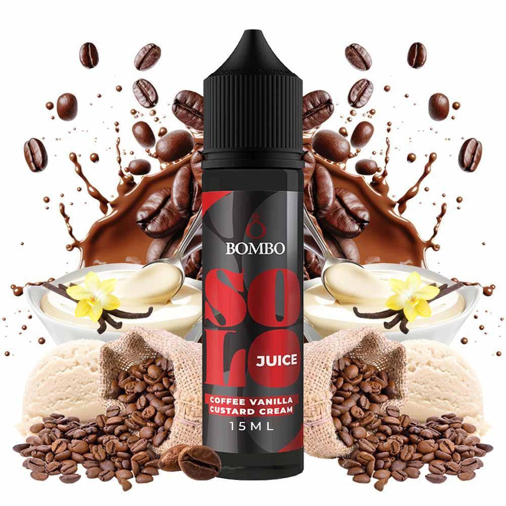 Bombo Solo Juice Coffee Vanilla Custard Cream Flavour Shot 15/60ml – Καφές & Κρέμα Βανίλιας Custard