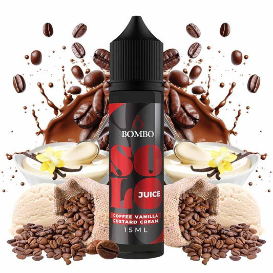 Bombo Solo Juice Coffee Vanilla Custard Cream Flavour Shot 15/60ml – Καφές & Κρέμα Βανίλιας Custard