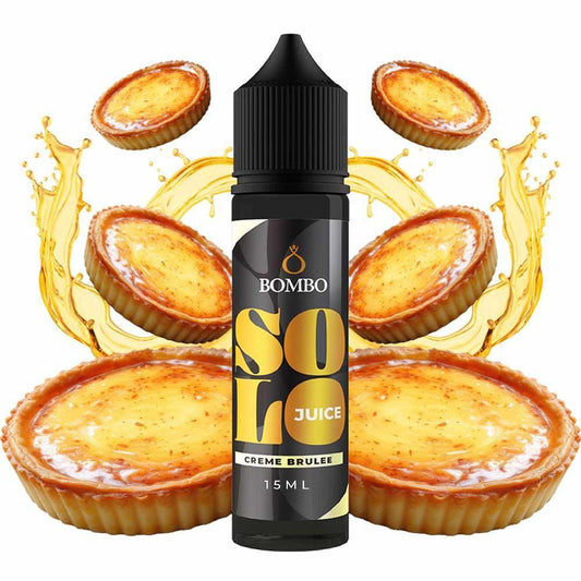 Bombo Solo Juice Creme Brulee Flavour Shot 15/60ml – Κρέμα Βανίλιας & Καραμέλα (Crème Brûlée)
