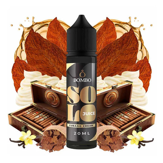 Bombo Solo Juice Cubano Cream Flavour Shot 15/60ml – Κουβανέζικο Πούρο με Κρέμα & Βανίλια