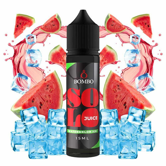 Bombo Solo Juice Watermelon Ice Flavour Shot 15/60ml – Γλυκό Καρπούζι με Δροσερό Πάγο
