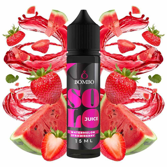 Bombo Solo Juice Watermelon Strawberry Flavour Shot 15/60ml – Καρπούζι, Φράουλα & Πάγος