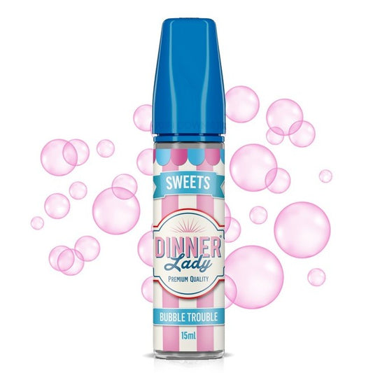 Dinner Lady Bubble Trouble Flavour Shot 15/60ml – Κλασική Τσιχλόφουσκα Παιδικής Ηλικίας