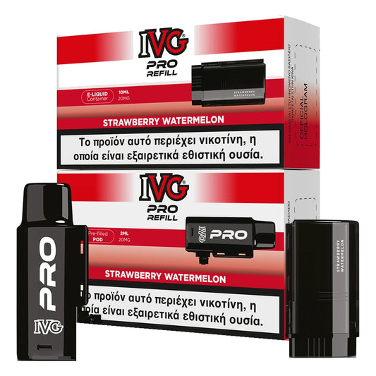 IVG Pro 10K Strawberry Watermelon ανταλλακτικό pod 2ml και υγρό 10ml, 20mg