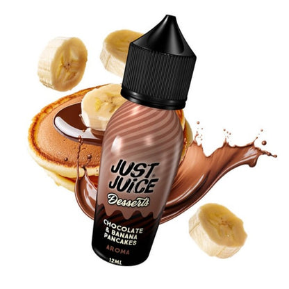 Just Juice Desserts Chocolate and Banana Pancakes Flavour Shot 15/60ml – Pancakes Σοκολάτα & Μπανάνα