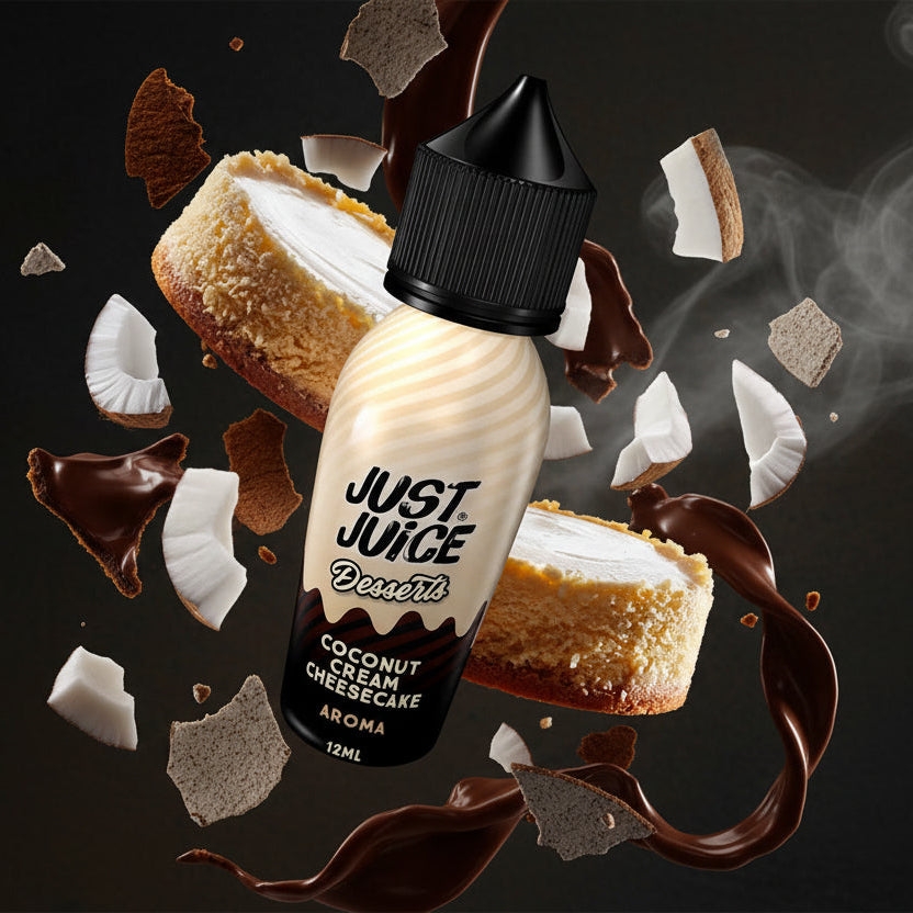 Just Juice Desserts Coconut Cream Cheesecake Flavour Shot 15/60ml – Καρύδα & Cheesecake Κρέμας